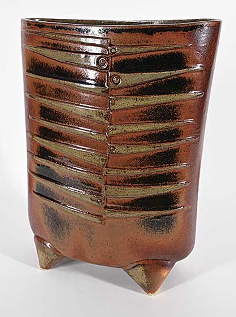 Luke Orton Lindoe (1913-1998) - Untitled - Tenmoku Glazed Vase
