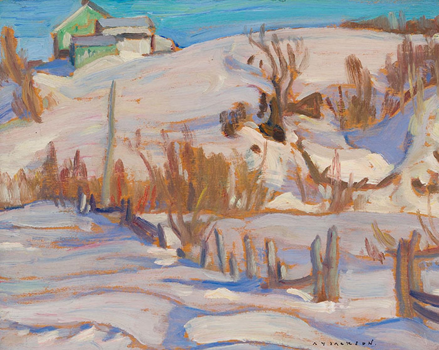 Alexander Young (A. Y.) Jackson (1882-1974) - Winter, St. Tite des Caps