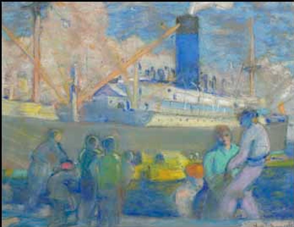 Rowley Walter Murphy (1891-1975) - Merchant Dock, WW II