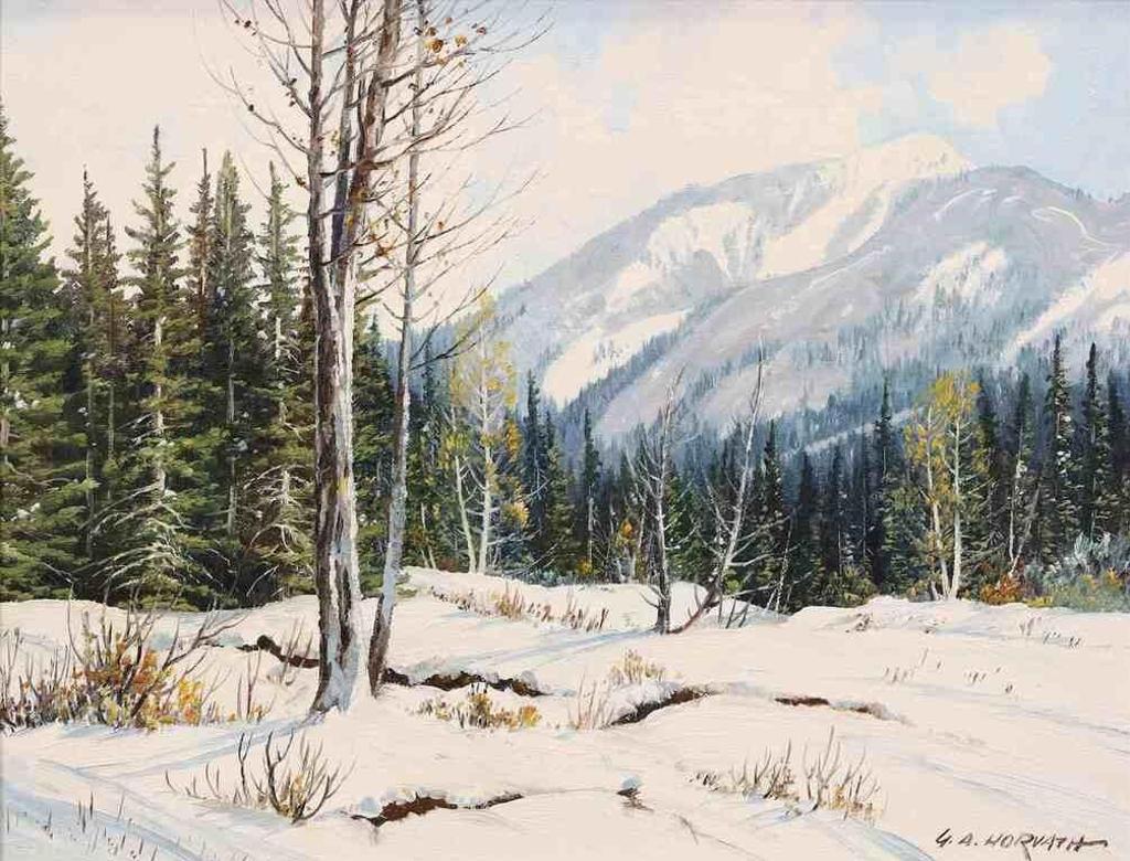 George A. Horvath (1933-2012) - Early Snow, Near Eisenhower Mtn