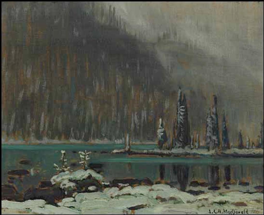 James Edward Hervey (J.E.H.) MacDonald (1873-1932) - Snow, Lake O'Hara