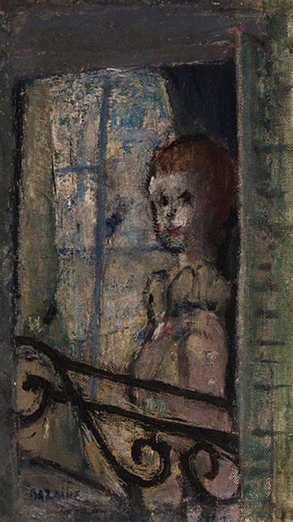 Jean Rene Bazaine (1904-1995) - Young Girl on Balcony