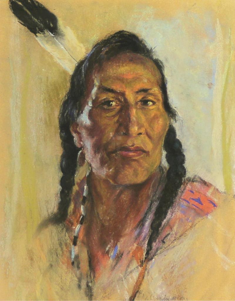 Nicholas (Nickola) de Grandmaison (1892-1978) - Blackfoot Brave