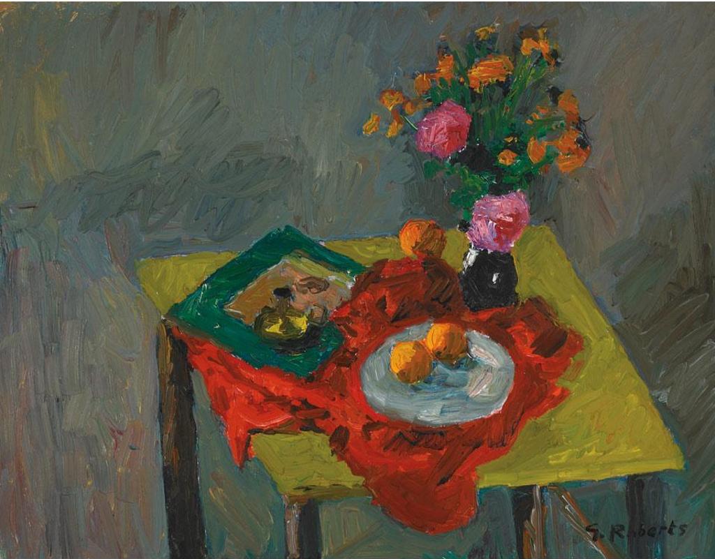 William Goodridge Roberts (1921-2001) - Yellow Table And Flowers