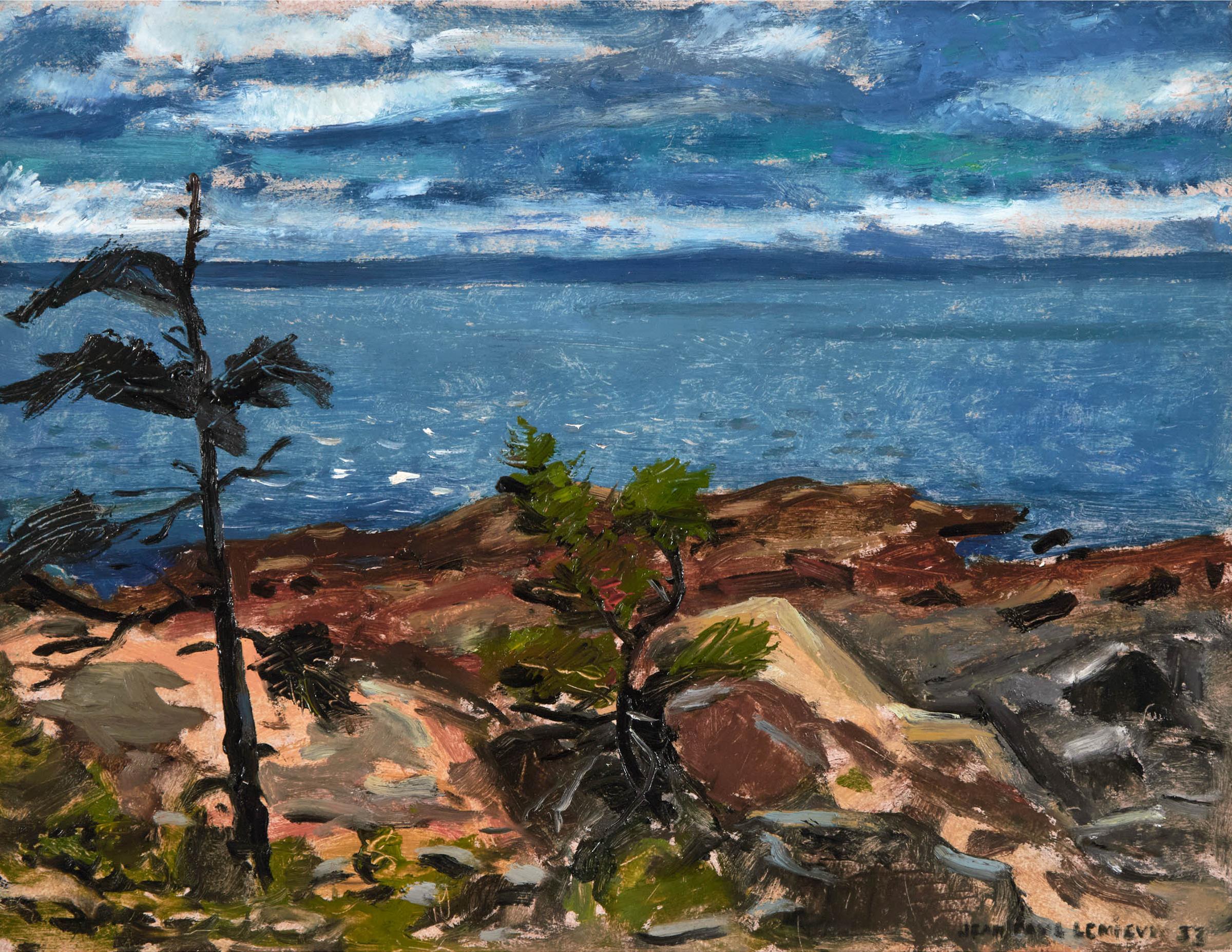 Jean Paul Lemieux (1904-1990) - La Côte Nord, 1953