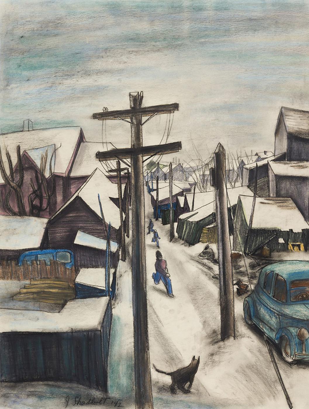 Jack Leaonard Shadbolt (1909-1998) - Old Town Vancouver