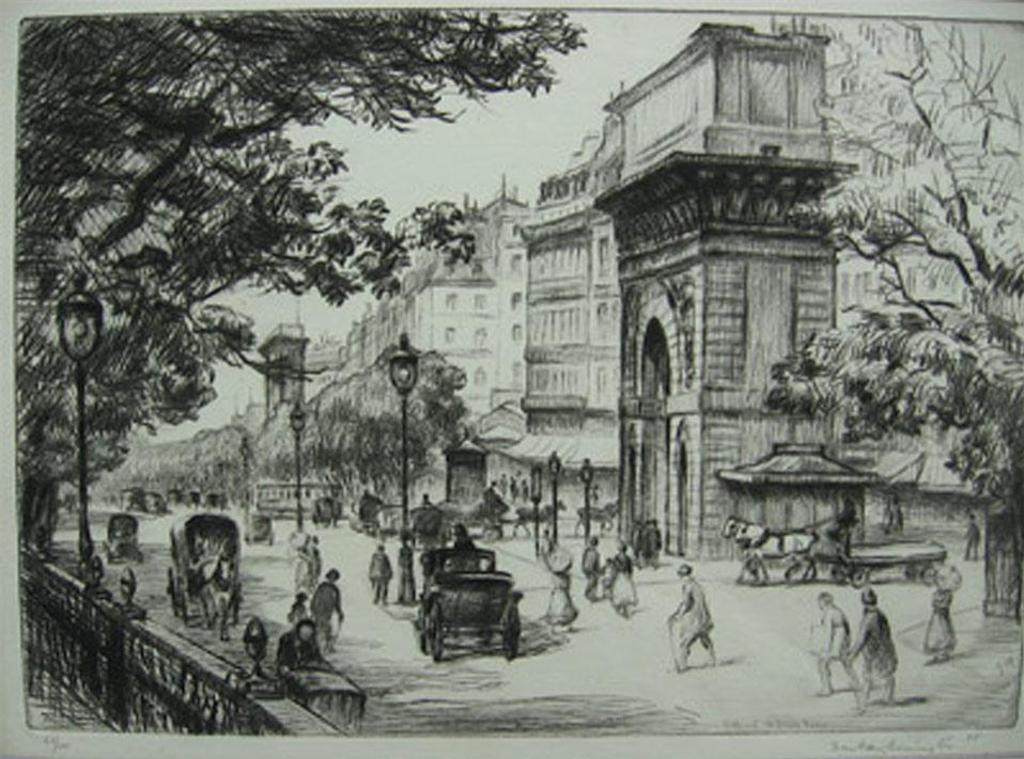 Franklin Milton Armington (1876-1941) - Boulevard St. Denis, Paris