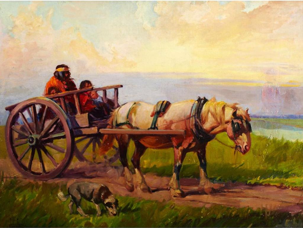 John I. Innes (1863-1941) - Red River Cart