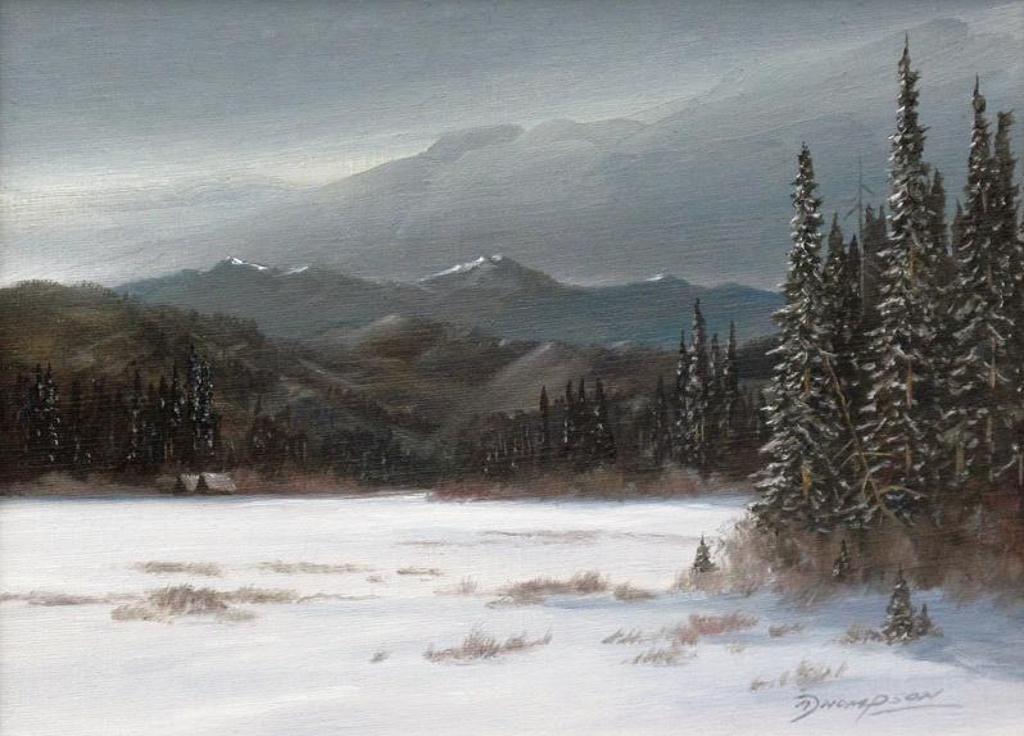 Allan Robert Thompson (1949) - Winter View Of The Rockies