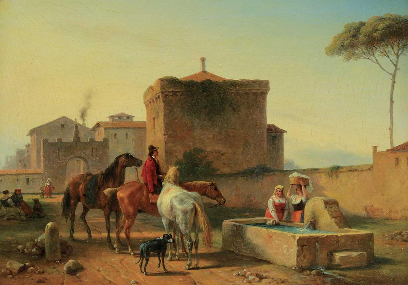 Guillaume Frederic Ronmy - Untitled - At the Watering Trough