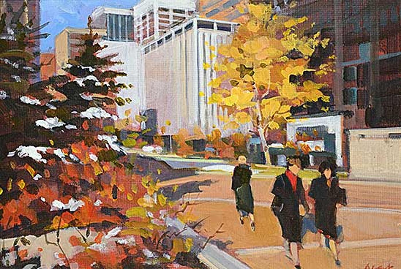 Jim Vest (1939) - Downtown Street Scene [Calgary]