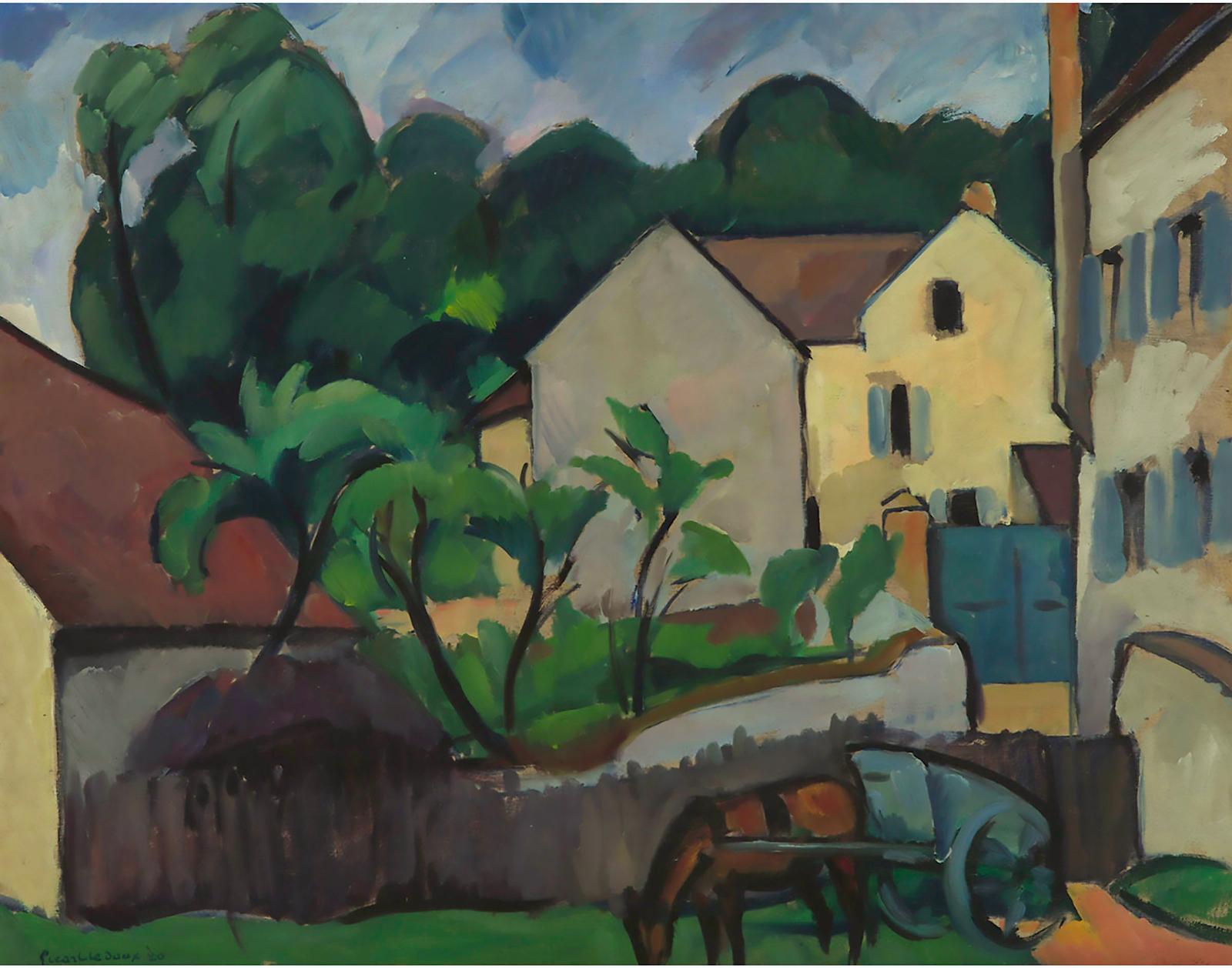 Charles Alexandre Picart le Doux (1881-1959) - Village Français, Provence, 1920