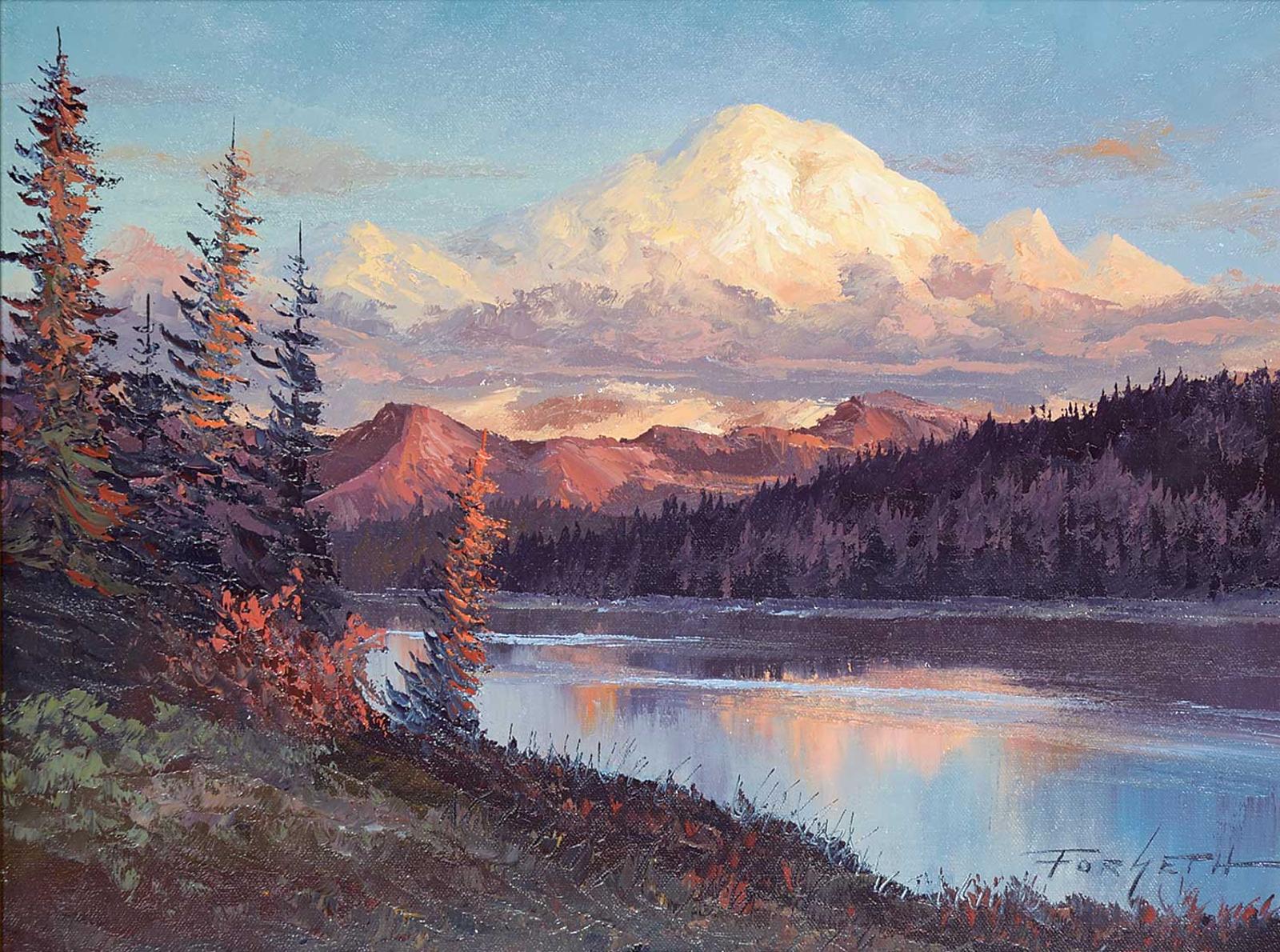 Caroll Forseth - Untitled - Sunset in the Rockies
