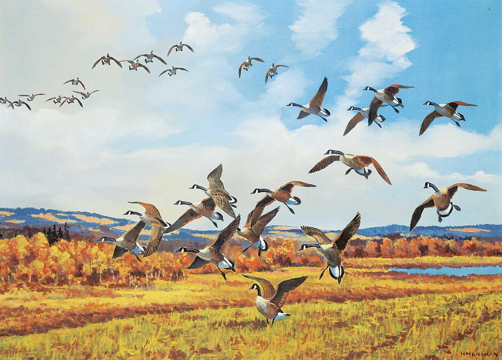 Hugh C. Monahan (1914-1970) - Untitled - Canadian Geese