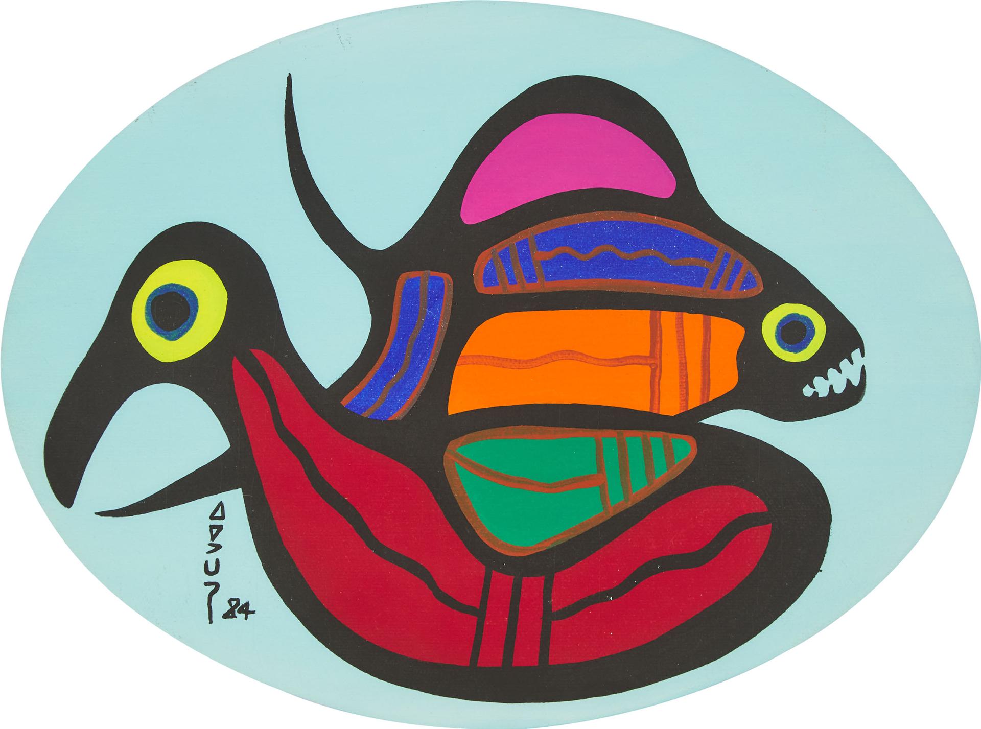 Richard Bedwash (1936-2007) - Bird And Fish, 1984