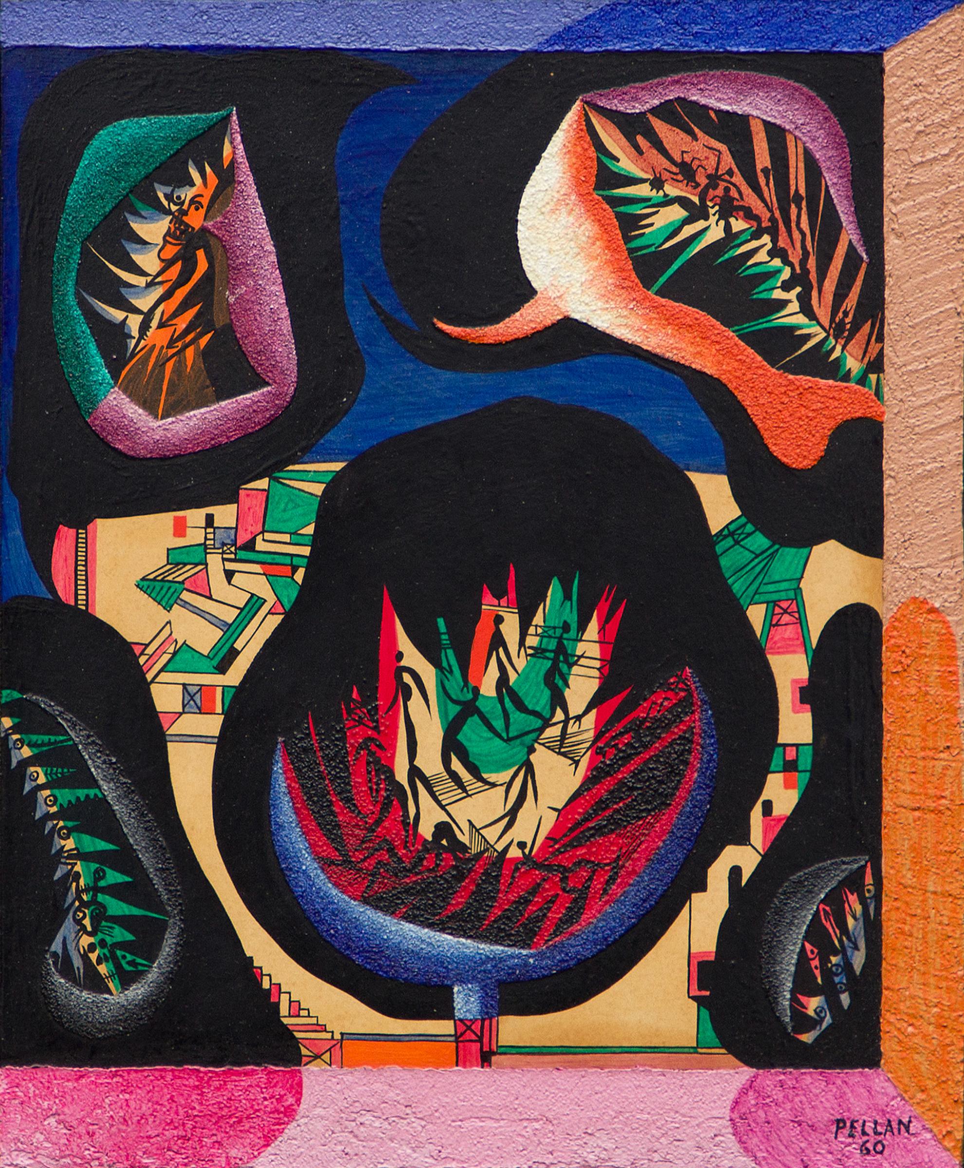 Alfred Pellan (1906-1988) - Fenêtre d'usine, 1960