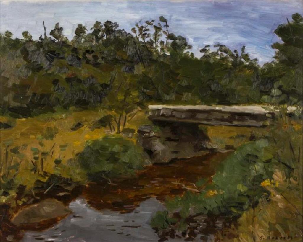 William Goodridge Roberts (1921-2001) - Bridge over stream
