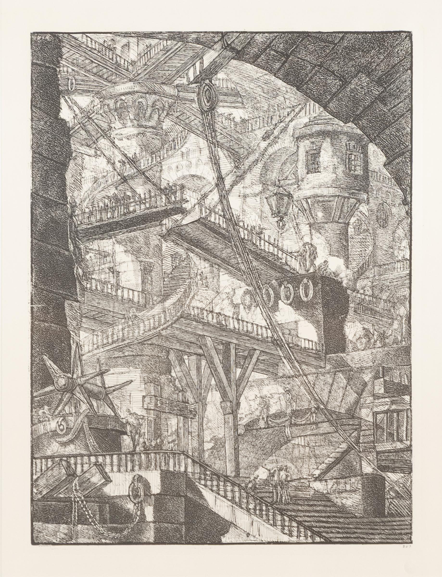 Giovanni Battista Piranesi (1720-1778) - THE DRAWBRIDGE, FROM