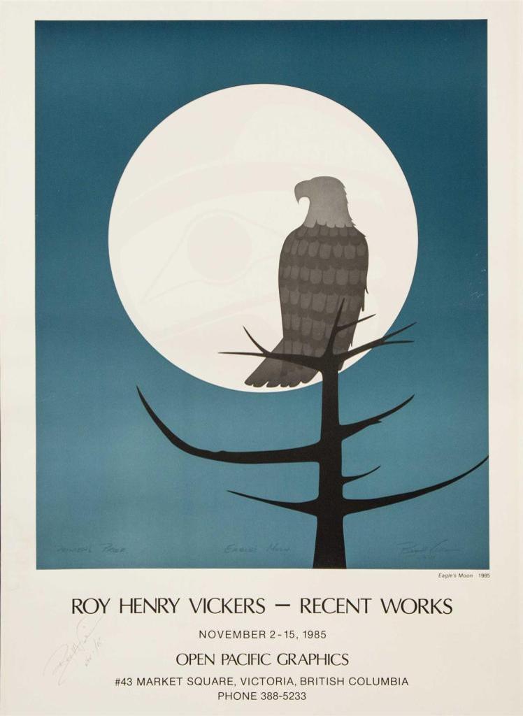 Roy Henry Vickers (1946) - autographed poster for Roy Henry Vickers Recent Works November 2-5