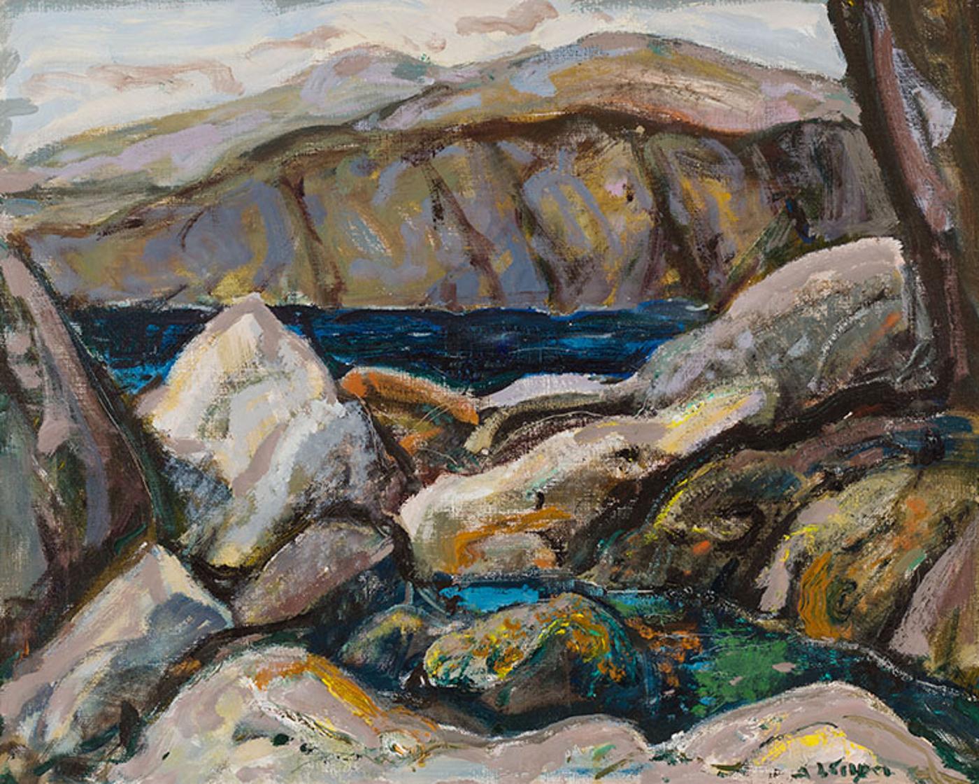 Arthur Lismer (1885-1969) - Rocks, Low Tide