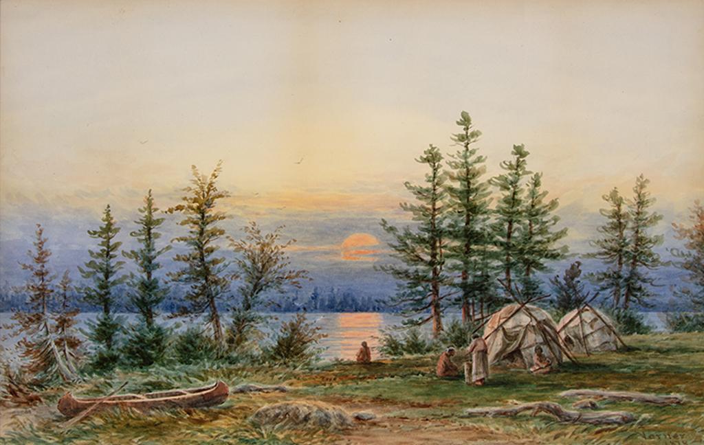 Frederick Arthur Verner (1836-1928) - Camp on Chemong Lake