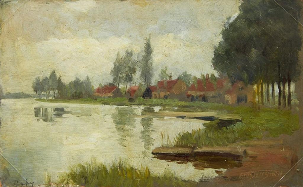 Frederic Martlett Bell-Smith (1846-1923) - River Landscape; Portrait of a Girl
