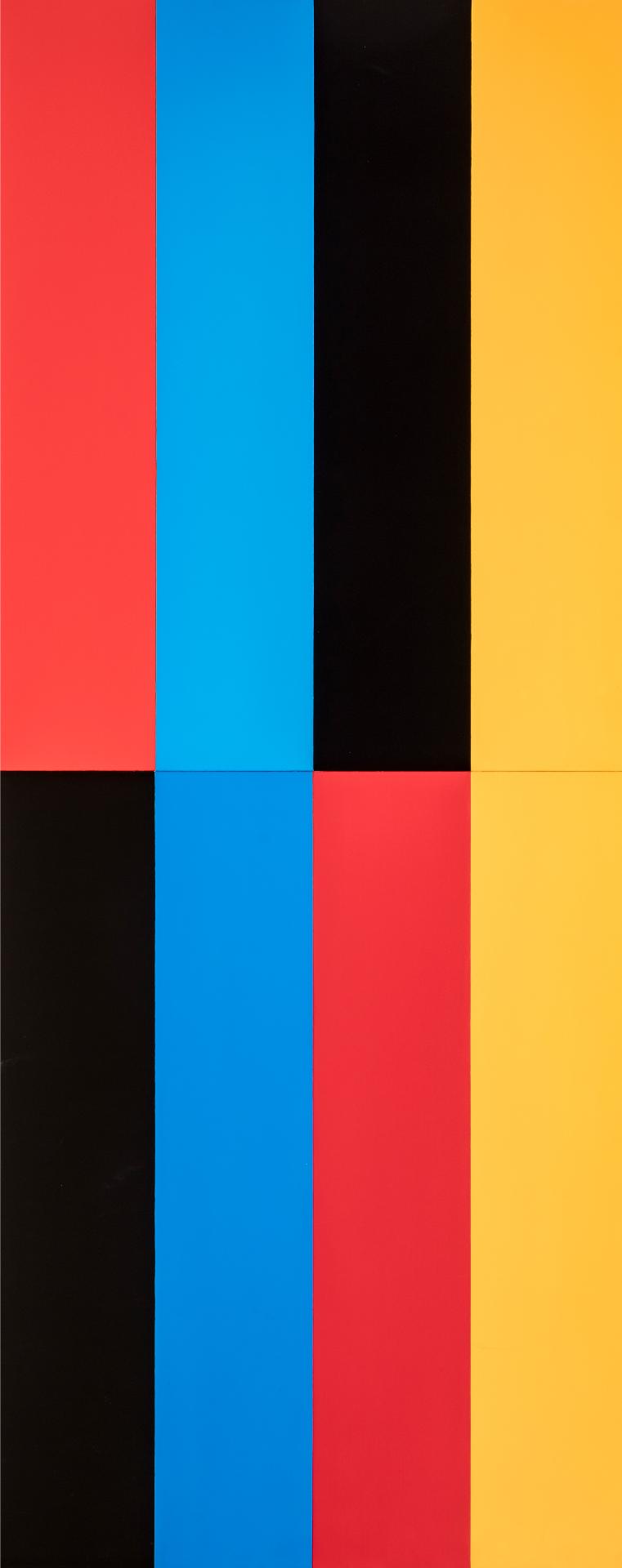 Jaan Poldaas (1948-2018) - Vertical Composition (Blue Yellow)