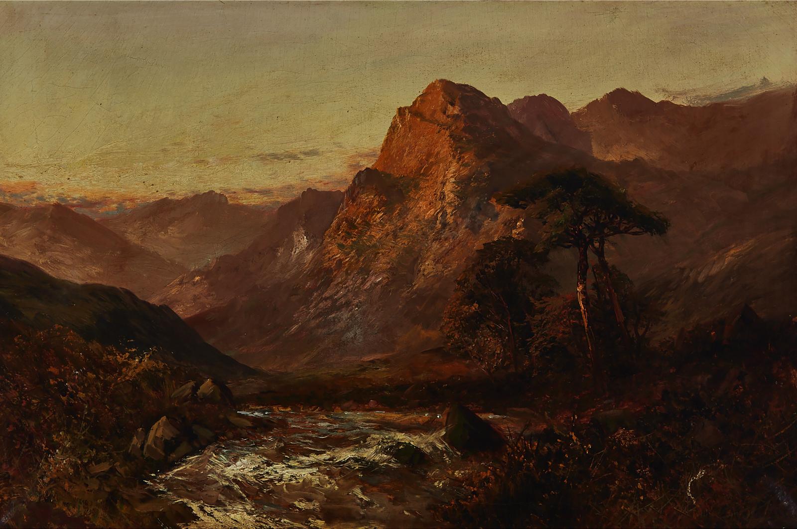 Alfred de Breanski Snr (1852-1928) - Brora Falls, Sutherland