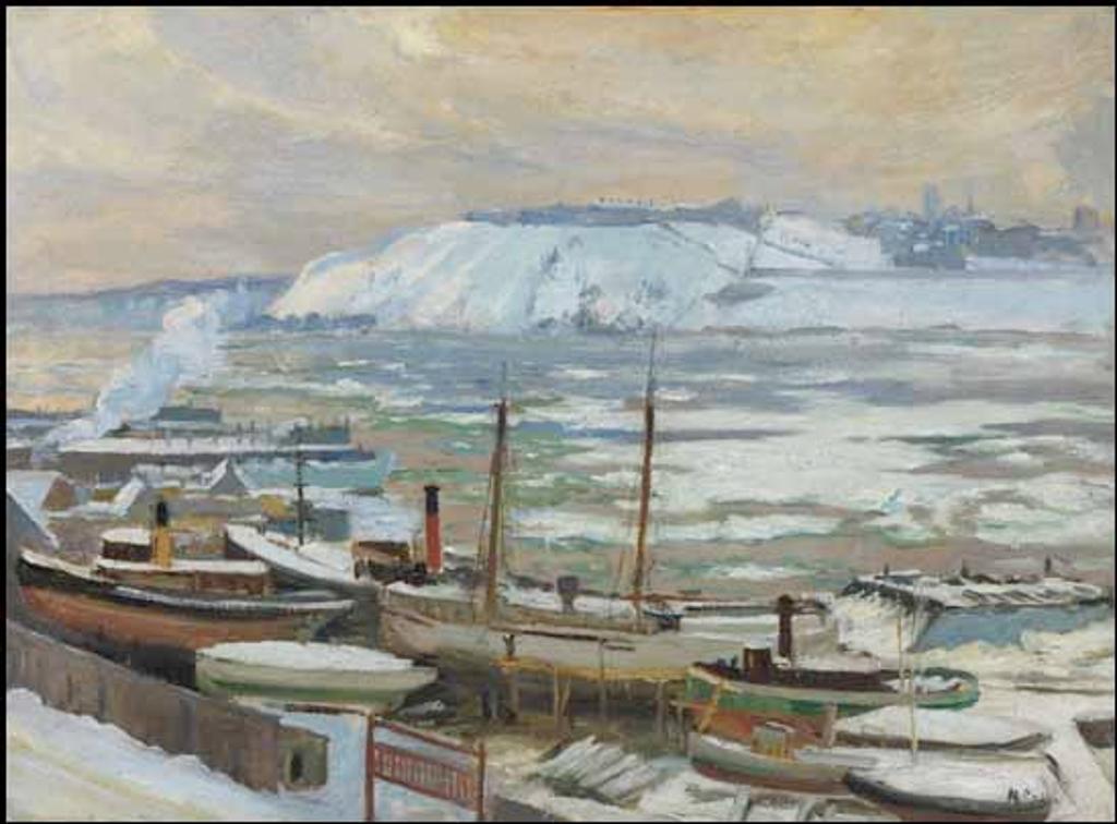Maurice Galbraith Cullen (1866-1934) - The Shipyards, Lauzon, Quebec
