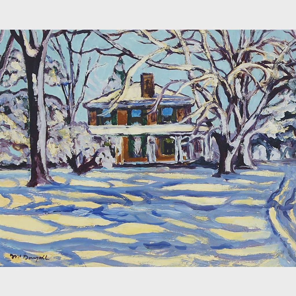 Clark Holmes Mcdougall (1921-1980) - The Family Home, Winter