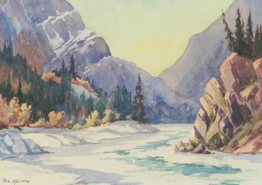 Reginald Llewellyn Harvey (1888-1963) - Mountain River