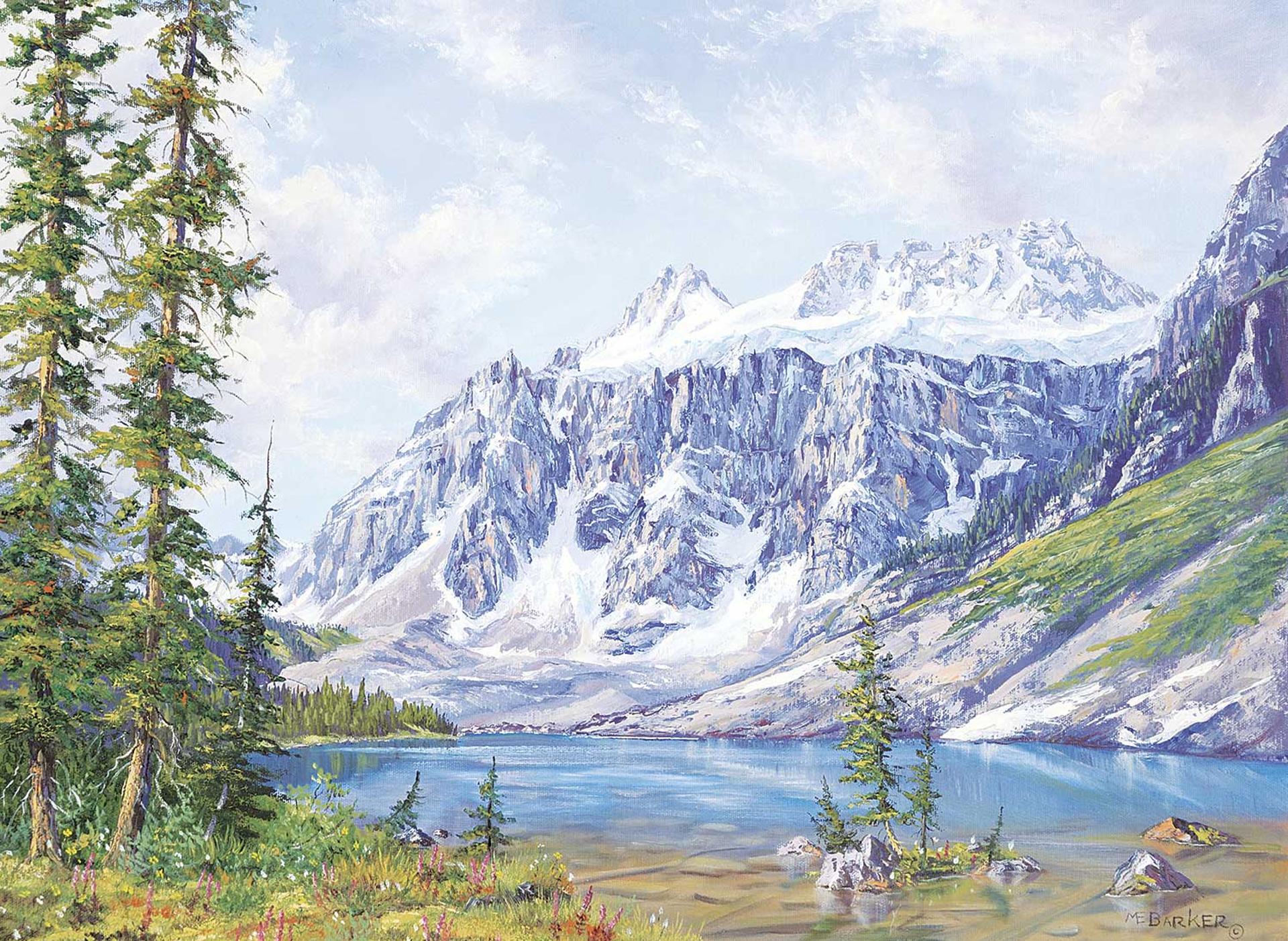 Marion E. Barker (1936-2016) - Consolation Lake, Banff