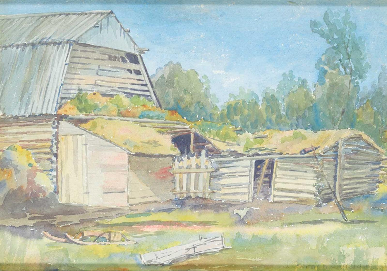 John Gordon Sinclair (1889-1980) - Untitled - The Old Barn