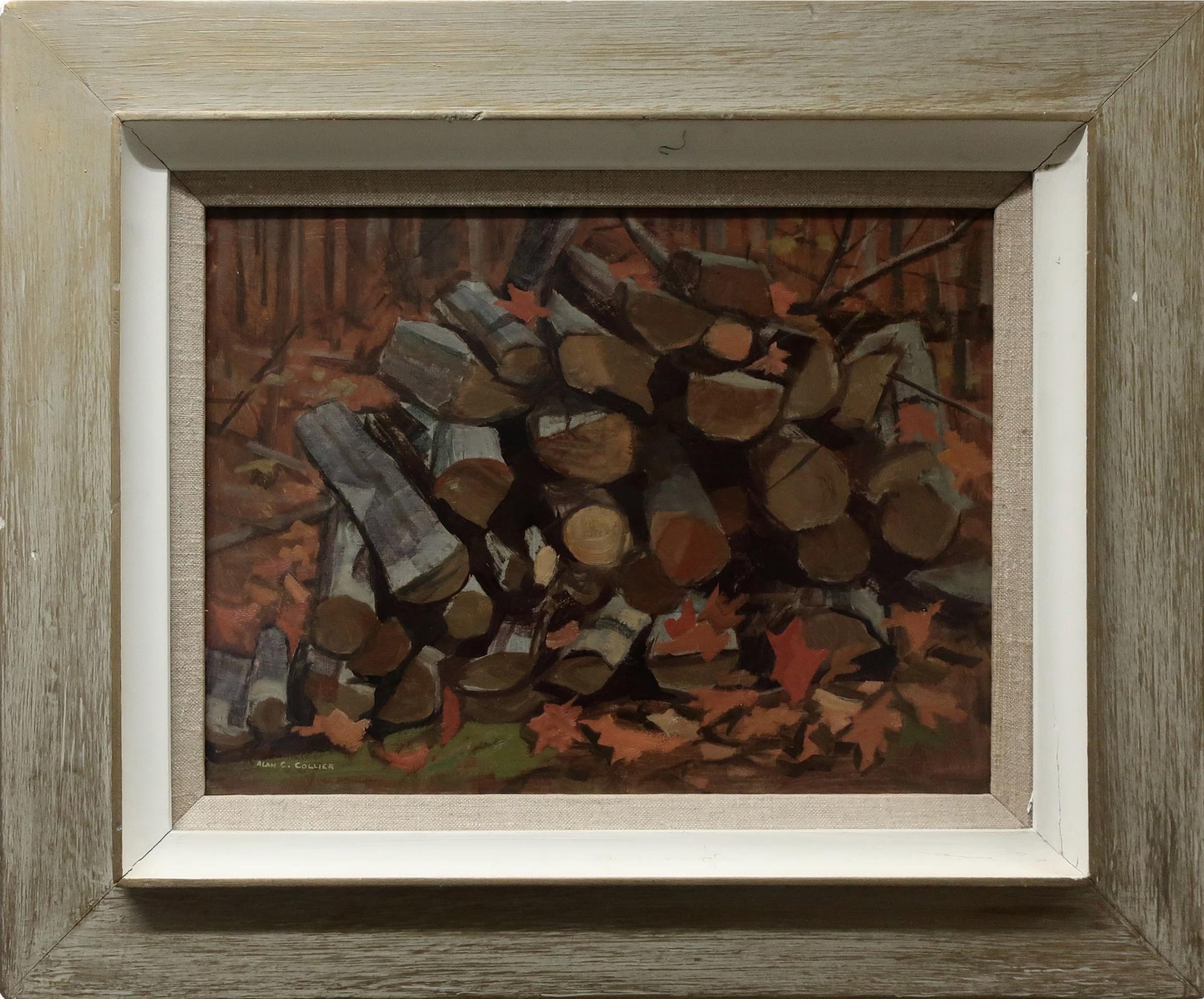 Alan Caswell Collier (1911-1990) - Wood Pile (Maple Hill Farm, Kaszuby, Ont.)