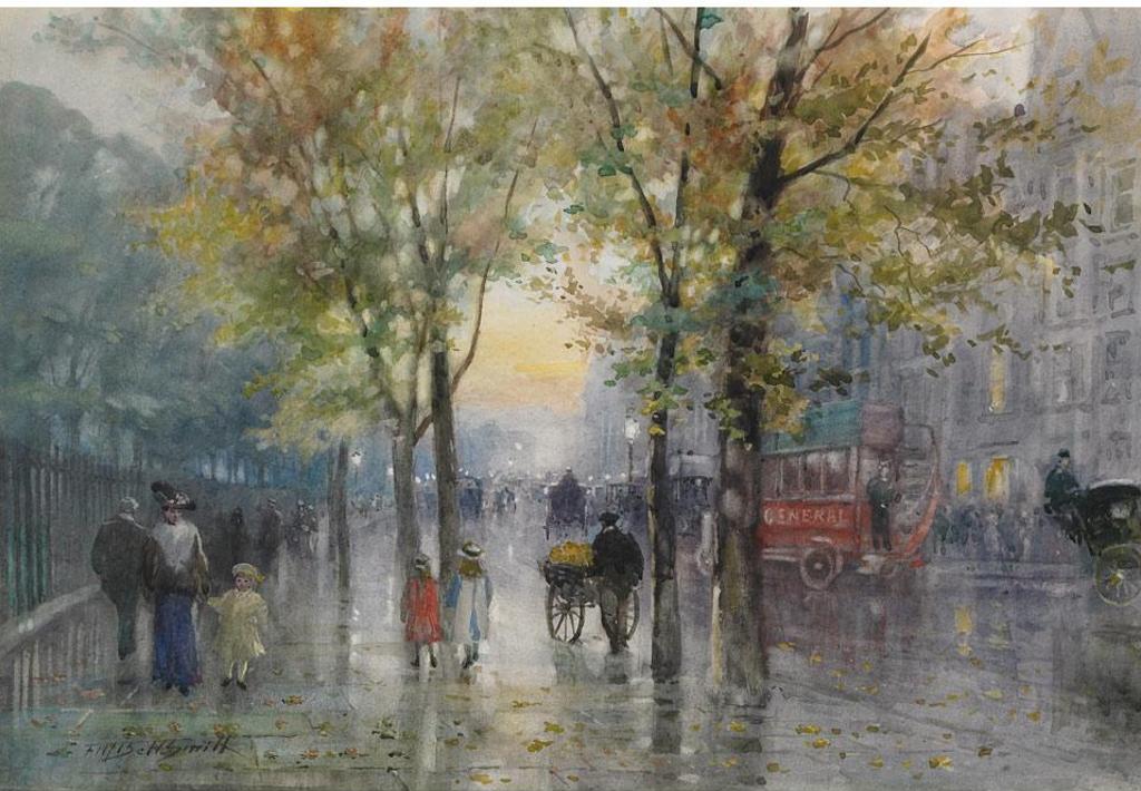 Frederic Martlett Bell-Smith (1846-1923) - Piccadilly In Rain
