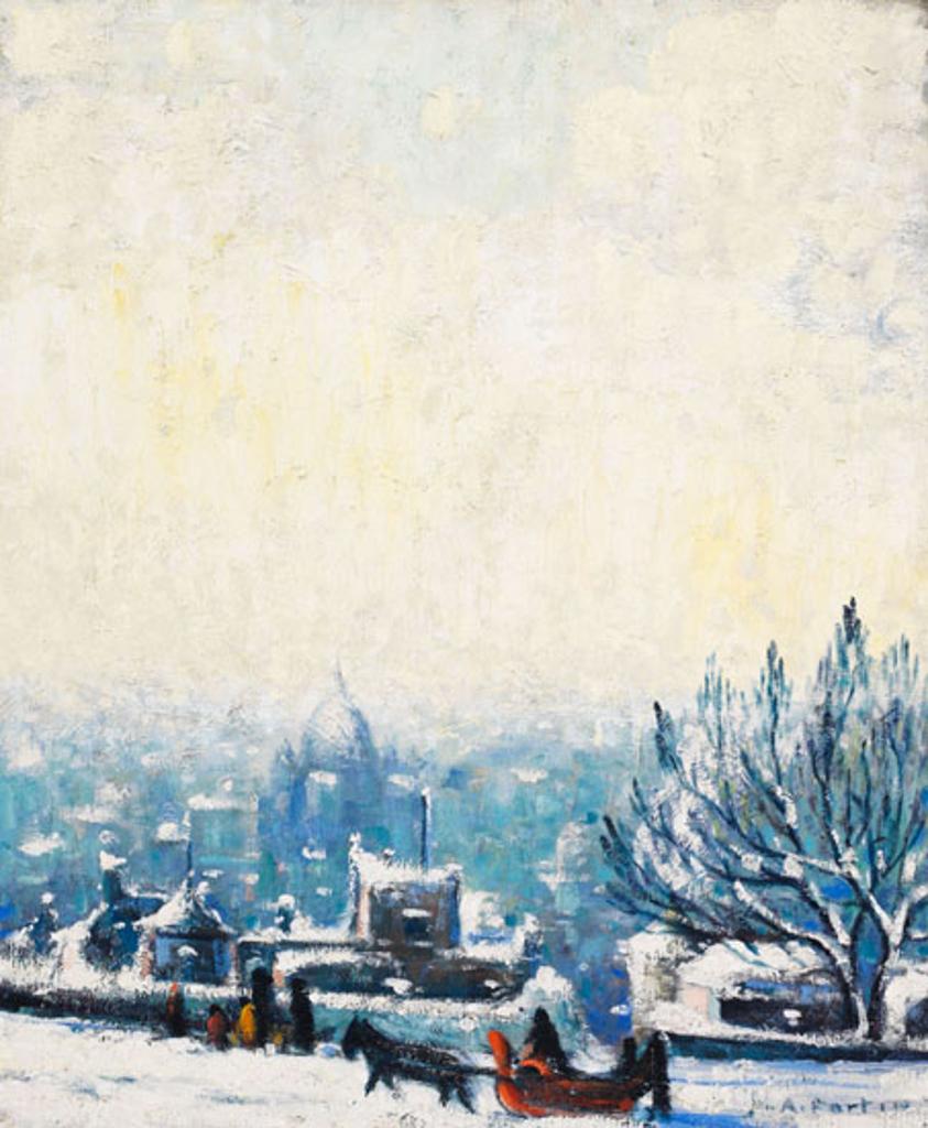 Marc-Aurèle Fortin (1888-1970) - View of Montreal from the Sulpician Property, Montreal