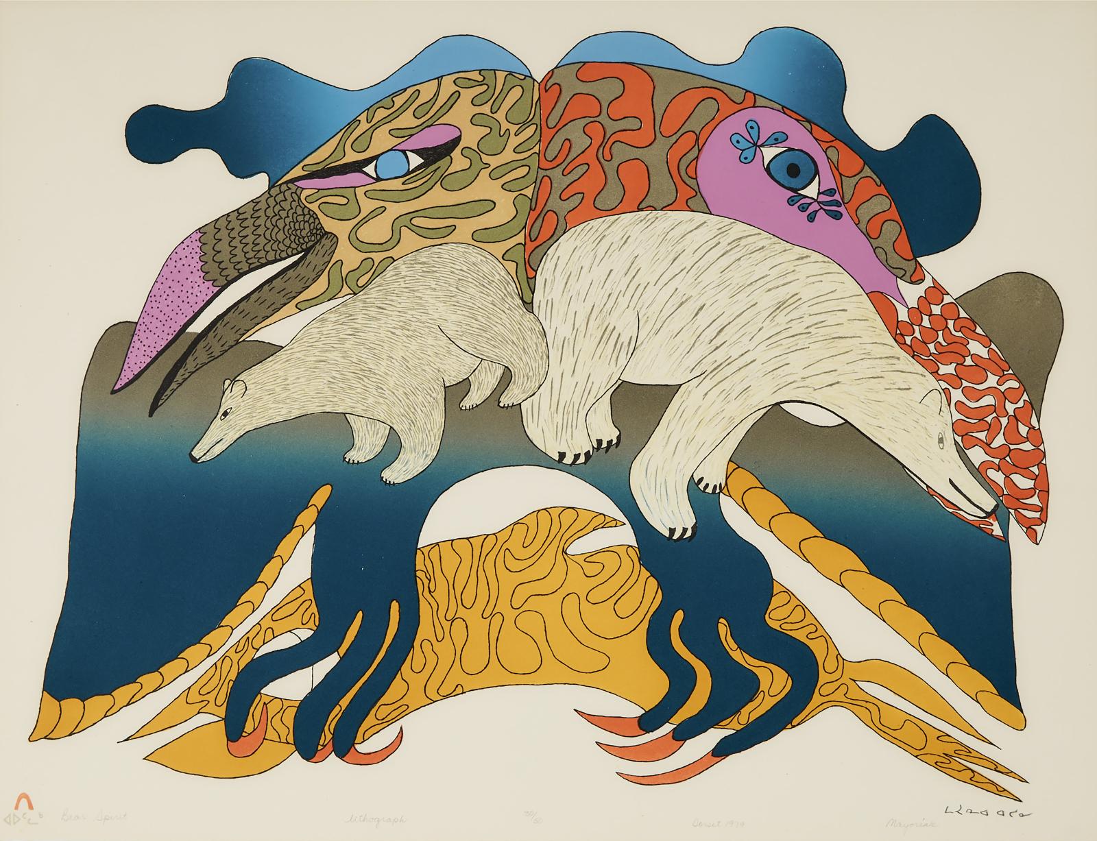 Mayureak Ashoona (1946) - Bear Spirit