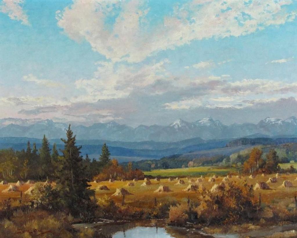 Duncan Mackinnon Crockford (1922-1991) - Autumn Evening In The Calling Valley, Nr. Black Diamond, Alberta; 1980