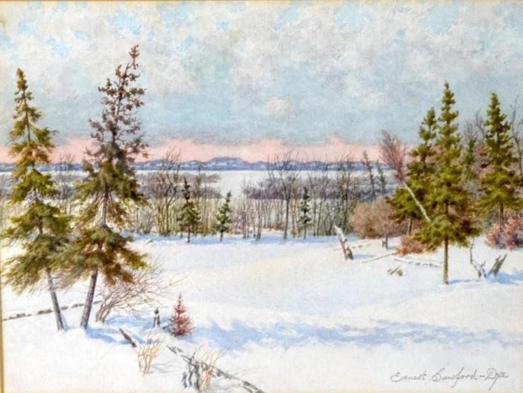 Ernest Sawford-Dye (1873-1965) - Untitled (Sunrise Northern Ontario)
