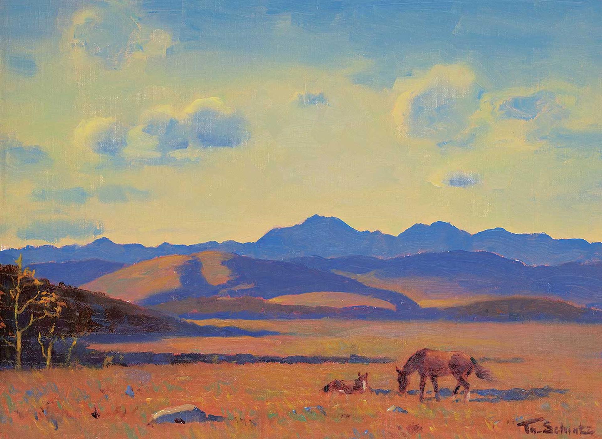 Theodoor (Ted) Marie Schintz - Untitled - Hot Day Grazing