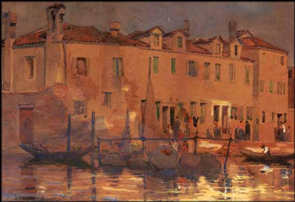 William Brymner (1855-1925) - Scène de canal