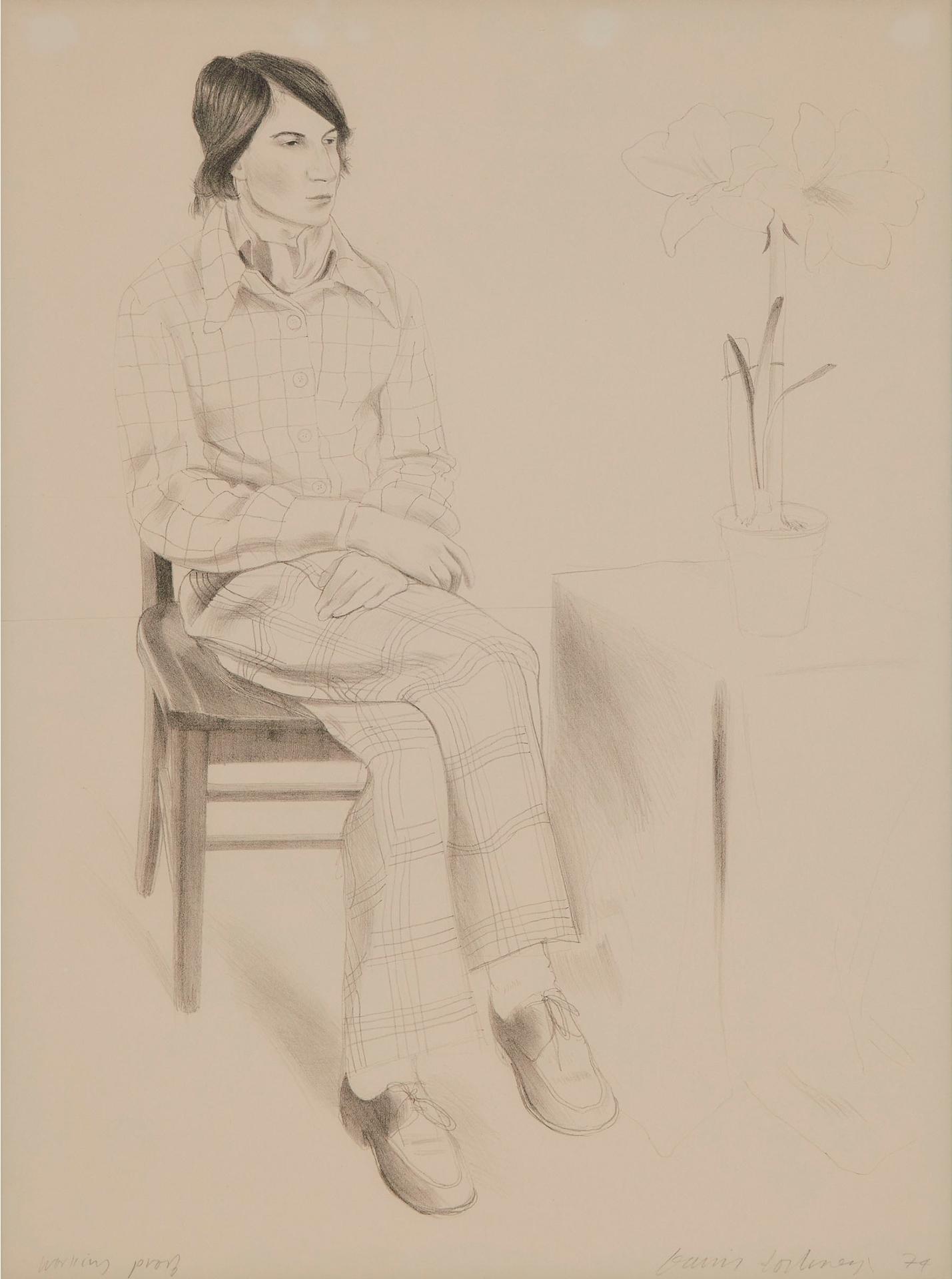 David Hockney (1937) - YVES-MARIE HERVÉ, 1974 [S.A.C. 159; M.C.A.T. 156]