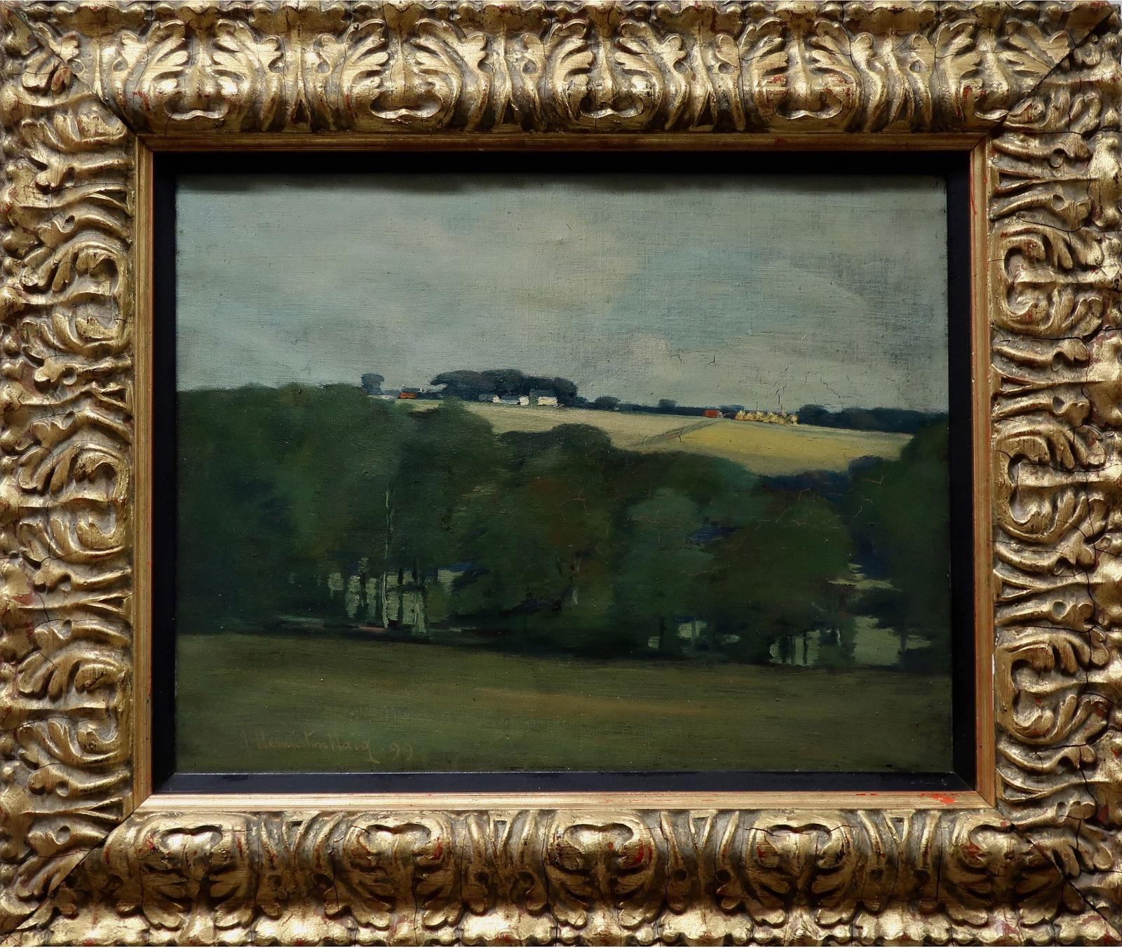 James Hermiston Haig (1887-1919) - Berwickshire Extensive Landscape
