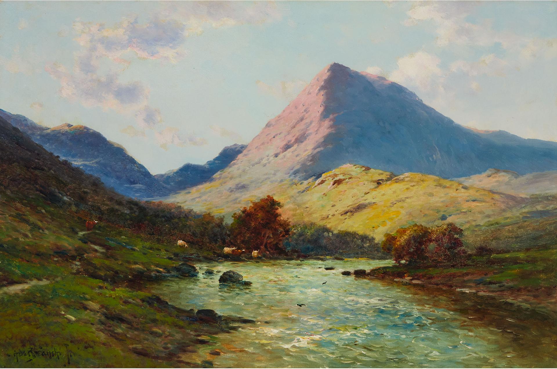 Alfred Fontville de [Junior] Breanski (1877-1957) - Highland Landscape