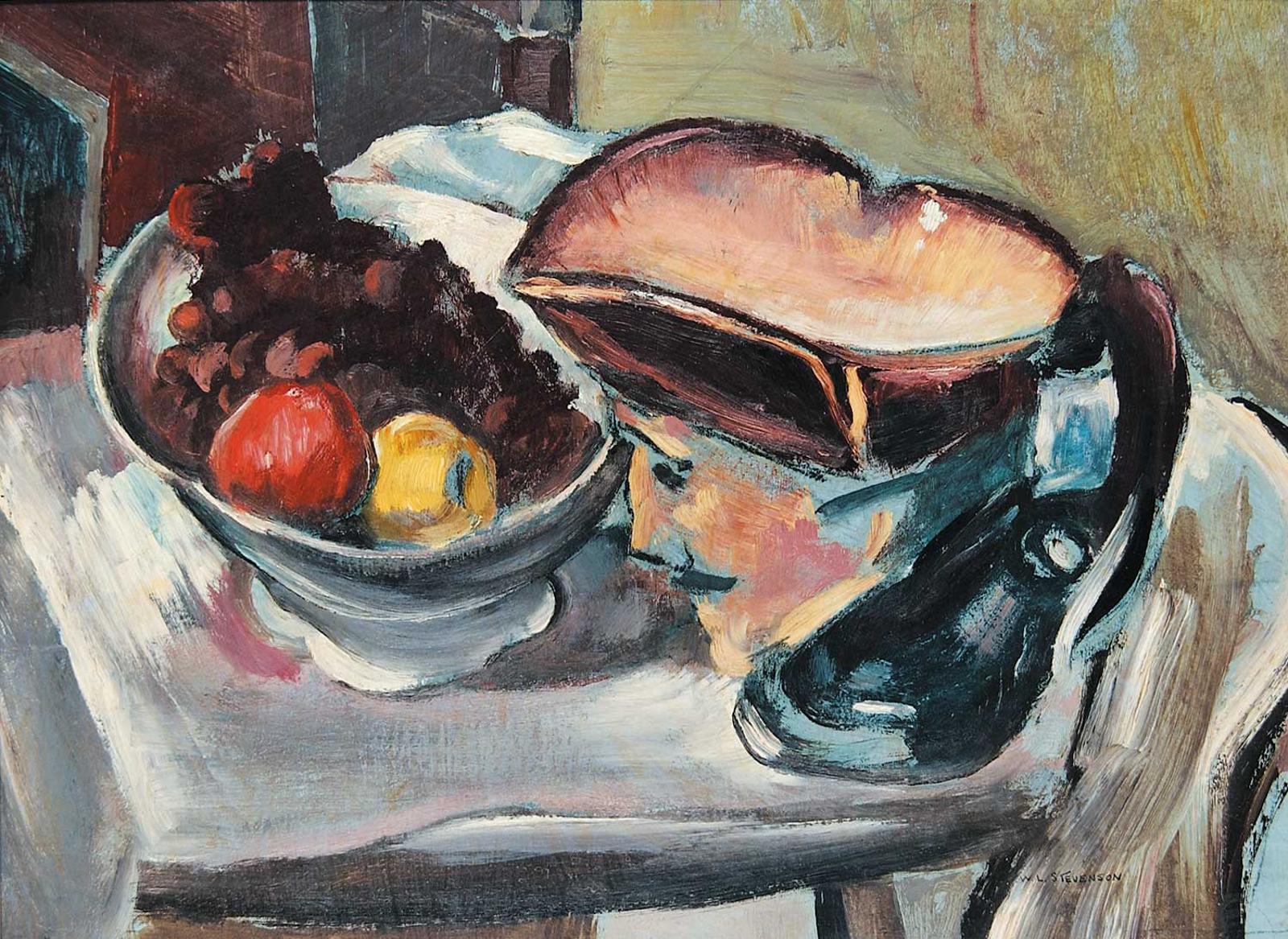 William Lewy Leroy Roy Stevenson (1905-1966) - Untitled - Still Life with Toby Jug