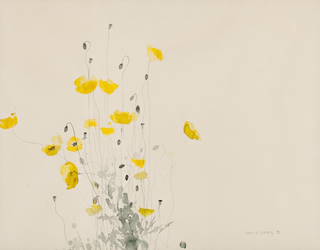 Molly Joan Lamb Bobak (1922-2014) - Still Life with Yellow Flowers