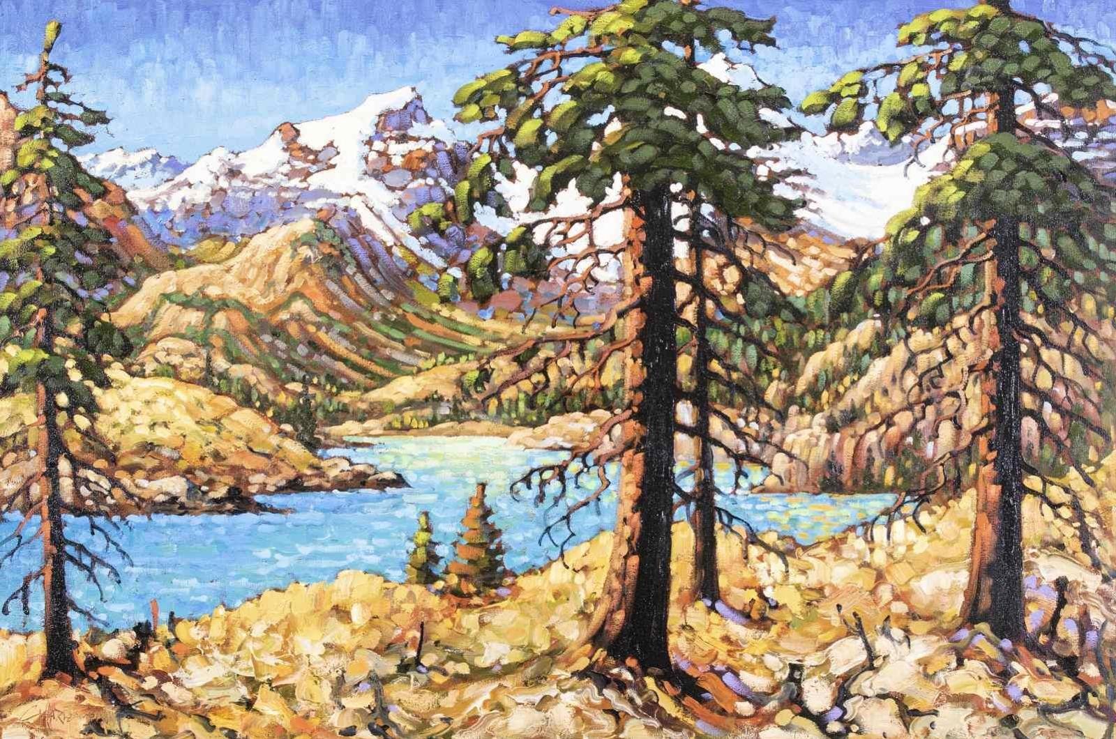 Rod Charlesworth (1955) - Rocky Mountain Vista, Near Jasper