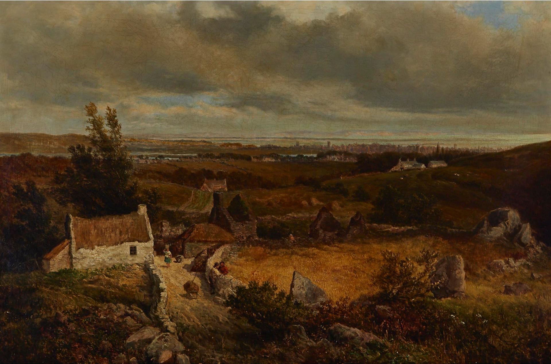 James Holland (1799-1870) - Village Scene