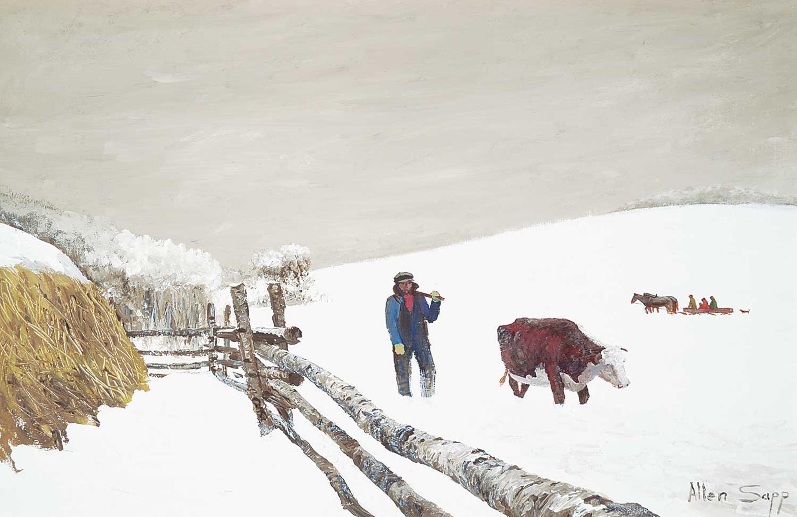 Allen Fredrick Sapp (1929-2015) - Going to Milk the Cow