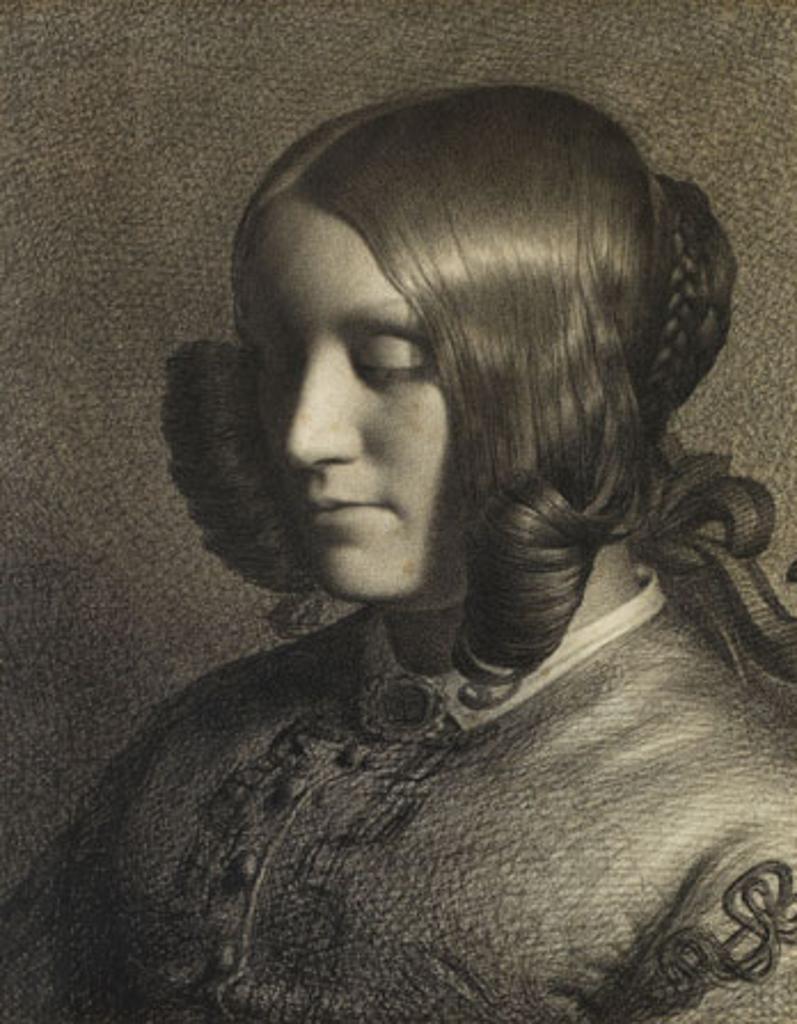 Cornelius David Krieghoff (1815-1872) - Portrait of a Settler's Wife